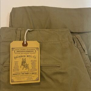 Bronson MFG Co. Olive Men's Chinos